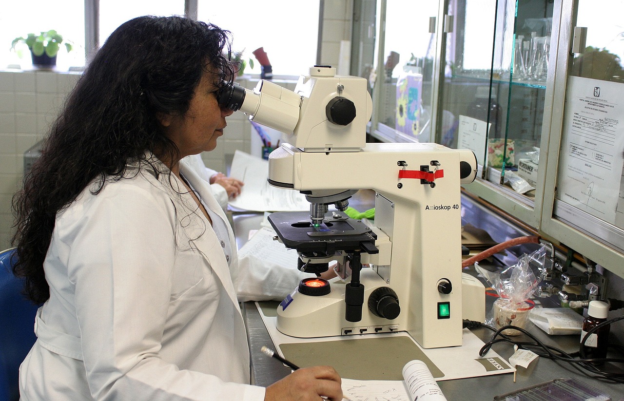 scientist working in laboratory